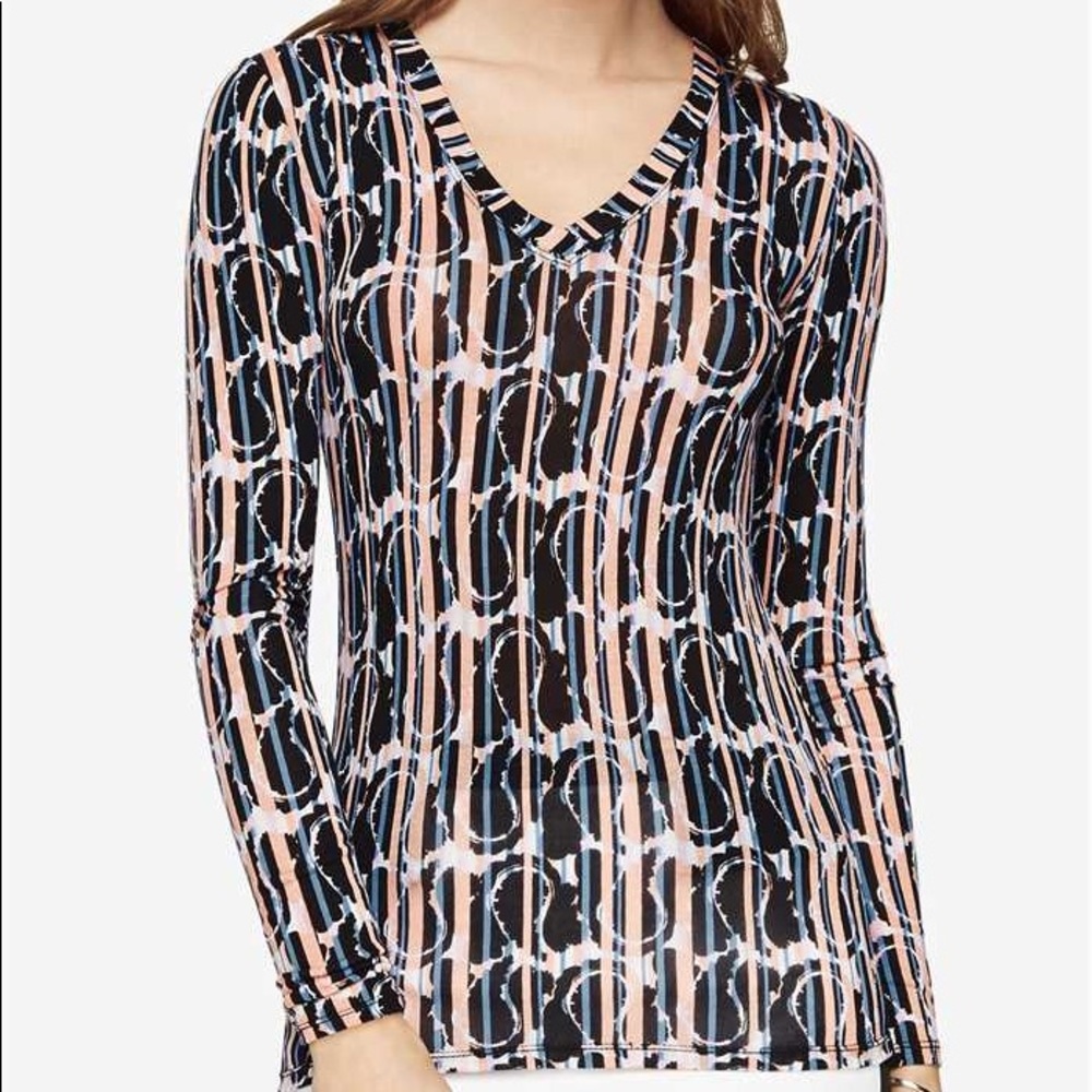 BCBG MAXAZRIA Jan Paisley-Print Top